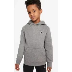 Jordan Big Boys Therma Pullover Hoodie Long Sleeve Carbon Heather Size M NWT